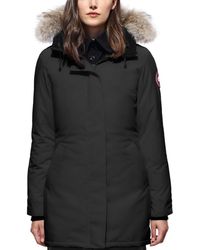 Canada Goose Victoria Parka Coat - Black