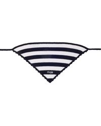 Maje - Striped Crochet Triangle Bandana - Lyst