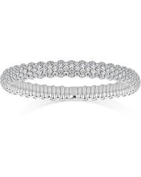 Zydo - 18K Diamond Domed Stretch Bracelet - Lyst