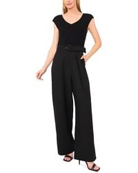 Ted Baker - Belted Sleeveless Jumpsuit - Lyst