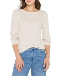 NIC+ZOE - Long Sleeve Boat Neck Tee - Lyst