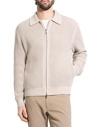 Theory - Gary Collar Relaxed Fit Full Zipper Sweater - Lyst