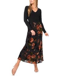 Ted Baker - Bellina Mixed Media Midi Dress - Lyst