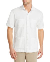 Sid Mashburn Terry Cloth Knit Marquez Shirt - White