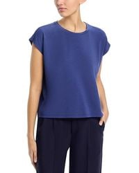 Eileen Fisher - Fine Stretch Jersey Knit Boxy Tee - Lyst