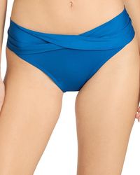 Robin Piccone - Ava Solid Twist-Front Bikini Bottom - Lyst