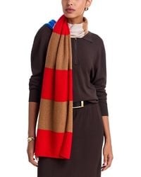 Echo - Art Blocks Striped Wool & Cashmere Scarf - Lyst