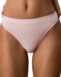 Calvin Klein - Bonded Flex Mid Rise Thong - Lyst