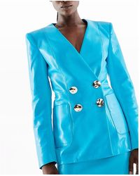 AS by DF - Claude Recycled Leather Blazer - Lyst