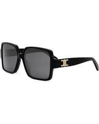 Celine - Triomphe Square Sunglasses, 60Mm - Lyst