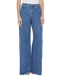 L'Agence - Quincy High Rise Wide Leg Jeans - Lyst