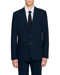 Sandro - Wool Suit Jacket - Lyst
