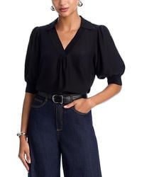 Cinq À Sept - Weldon Collared Silk Blouse - Lyst