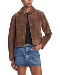 Blank NYC - Suede Cropped Jacket - Lyst