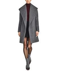 Sentaler - Mid Length Shawl Collar Wrap Coat - Lyst
