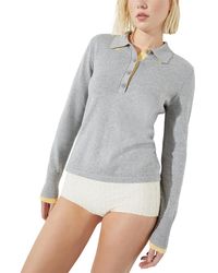 MAX&Co. - Cotton & Cashmere Polo Sweater - Lyst