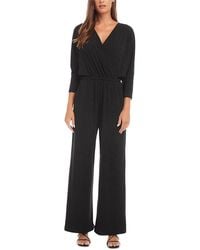 Karen Kane - Crossover Neck Jumpsuit - Lyst