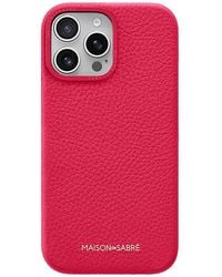 Maison De Sabre - Maison De Sabra Leather Phone Case (Iphone 16 Pro) - Lyst