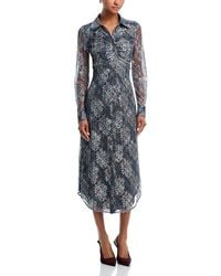 Ramy Brook - Wyatt Plaid Button Front Midi Dress - Lyst
