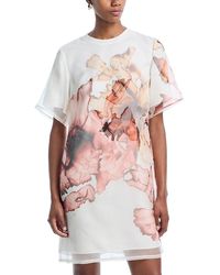 Jason Wu - Multi Print Silk Organza Shift Dress - Lyst