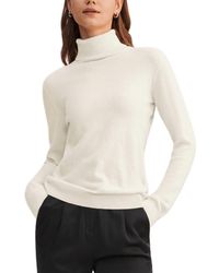 LILYSILK - Pure Cashmere Turtleneck Sweater - Lyst
