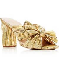 Loeffler Randall - Penny Knotted Metallic Mules - Lyst
