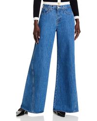 L'Agence - Beau High Rise Wide Leg T Seam Jeans - Lyst