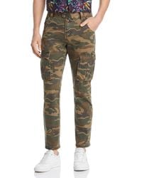Blank NYC Camouflage - Print Bootcut Fit Cargo Pants - Green