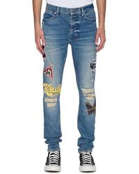 Ksubi - Van Winkle Rodeo Patched Skinny Fit Jeans - Lyst