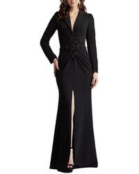 Tadashi Shoji - Ardela Center Front Ruffle Gown - Lyst