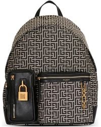 Balmain - Pulse Monogram Jacquard Backpack - Lyst