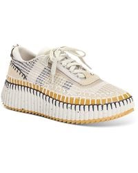 Chloé - Nama Woven Platform Low Top Sneakers - Lyst