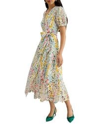 Hobbs - Petite Christie Button Front Dress - Lyst