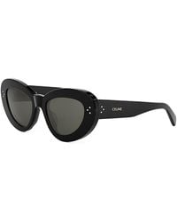 Celine - Havana 3 Dots Cat Eye Sunglasses, 52Mm - Lyst