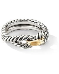 David Yurman - Cable Loop Ring With 18k Gold - Lyst