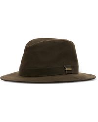 Barbour - Vintage Waxed Canvas Bushman Hat - Lyst