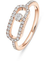Messika - Diamond Move Uno Large Model Pave Ring - Lyst