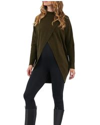 Ripe Maternity - Hallie Cross Over Knit Sweater - Lyst