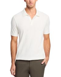 Vince - Variegated Texture Polo Shirt - Lyst