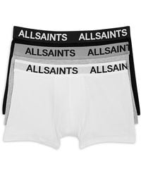 AllSaints - Boxer Briefs, Pack Of 3 - Lyst