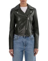 Lamarque - Pascale Faux Leather Moto Jacket - Lyst