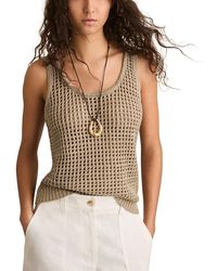Reiss - Claudia Linen Knit Tank - Lyst