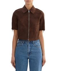 Lamarque - Sevana Reversible Suede Leather Jacket - Lyst