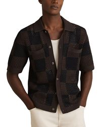 Reiss - Alfred Short Sleeve Crochet Shirt - Lyst
