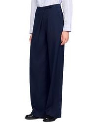 Sandro - Asymmetric Straight Leg Trousers - Lyst