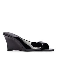 Black Suede Studio - Arisha 70 Mule Wedge Sandals - Lyst