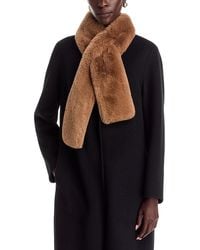 Echo - Long Faux Fur Pull Through Scarf - Lyst