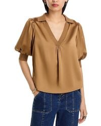 Cinq À Sept - Weldon Collared Silk Blouse - Lyst