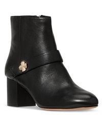 Kate Spade - Spade Flower Leather Ankle Booties - Lyst