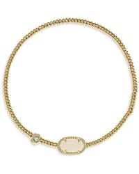 Kendra Scott - Grayson Crushed Gemstone Charm Beaded Stretch Bracelet - Lyst